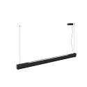 SLV LED Pendelleuchte GLENOS® PRO, 150cm, 75°, 70W, UGR16, IP20, dimmbar, 3000K, 7950lm, schwarz