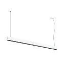 LED Pendelleuchte GLENOS® PRO, 150cm, 75°, 70W, UGR16, IP20, dimmbar, 4000K, 3850lm, weiß / schwarz