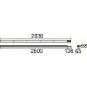 SLV LED Lichtbandsystem EASYLIGHT 2500 140 835/840/850 WB BK ML, 250cm, 29W, 3500/5000K, 5542lm, IP20, schwarz