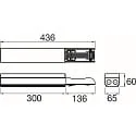 SLV Feed Out Box EASYLIGHT FOB 300 5 25 BK Endeinspeisung, 30cm, 5-polig, 2,5mm², schwarz
