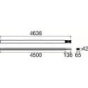 SLV Blindabdeckung EASYLIGHT BC 4500 7 25 BK, 450cm, 7-polig, 2,5mm², IP20, schwarz
