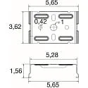 SLV Deckenbefestigung EASYLIGHT SCF M10 BK, fix, schwarz