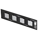 SLV LED Panel PAVANNO 1200/300, 45°, 18W, 3000/4000K, 2850lm, IP20, UGR19, schwarz