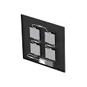 SLV LED Raster-Einbaupanel PAVANNO 600 ON-OFF, IP20, 220-240V AC/DC, 18-39W 3000-5000 (CCT) 6930lm 80°, UGR <19, schaltbar, schwarz