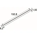 SLV Abdeckung für LED Lichtbandsystem RETRO, 152,8cm, weiß