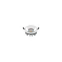 ceiling recessed luminaire DOWNLIGHT P 165 ON-OFF rigid, impact resistant, multipower, wired through IP54, white 