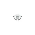 ceiling recessed luminaire DOWNLIGHT P 230 ON-OFF rigid, impact resistant, multipower, wired through IP54, white 