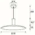 SLV Pendelleuchte LALU® SET ELYPSE 33, E27, 1x max. 7,5W, IP20, dimmbar, schwarz