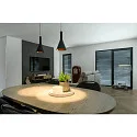 SLV LED Pendelleuchte LALU® SET CONE 15, Aufbauversion, 40°, 10W, 2700/3000K, 550lm, IP20, dimmbar, schwarz