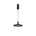 SLV LED Pendelleuchte LALU® SET PLATE 22, Aufbauversion, 40°, 10W, 2700/3000K, 700lm, IP20, dimmbar, schwarz