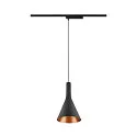 LED 1-Phasen Pendelleuchte LALU® SET CONE 15, IP20, 10W 2700/3000K (CCT Switch) 40°, CRi>90, dimmbar, schwarz / Bronze