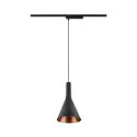 SLV 1-phase pendant luminaire LALU® SET CONE 15 with shade, CCT Switch, set of 1 IP20, black dimmable