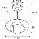 Outdoor Pendelleuchte SEJERO, E27, IP65, dimmbar, anthrazit