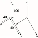 SLV accessories wire suspension PANEL P | PAVANNO, stainless steel
