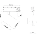 3-phase spot TRACKSPOT C swivelling, suitable for VDU workstation IP20, white 