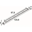 ceiling luminaire BATTEN INDUSTRY C IP23, white dimmable