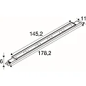 SLV LED Deckenleuchte BATTEN INDUSTRY P, 72W, 4000K, 15100/25500lm, IP23, weiß, engstrahlend