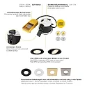 ceiling recessed luminaire UNIVERSAL DOWNLIGHT FIX with cover IP65