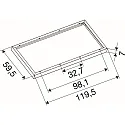 SLV mounting frame PANEL P | PAVANNO, white