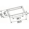 SLV mounting frame PANEL P | PAVANNO, black