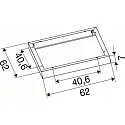 SLV mounting frame PANEL P | PAVANNO, black