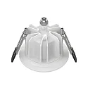 SLV LED DOWNLIGHT P, 8,6cm , 60°,  6W, 3000K, 540/1470lm, IK08, IP20/IP54, DALI dimmbar, weiß