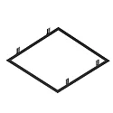 mounting frame PANEL P | PAVANNO, black