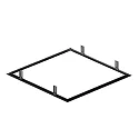 mounting frame PANEL P | PAVANNO, black