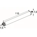 damp-proof luminaire TUBULAR P 120 IP66, white dimmable