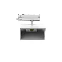 LED 3-Phasen Strahler TRACKSPOT P SQ, eckig, 50°, 12W, 4000K, 2006/6400lm, IP20, DALI dimmbar, weiß
