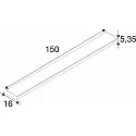 pendant luminaire WORKLIGHT P LINE 150 suitable for VDU workstation IP20, white dimmable