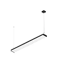 LED Pendelleuchte WORKLIGHT P LINE, 150cm, 33W, 3000/4000K, 4600/8500lm, IP20, DALI dimmbar, schwarz