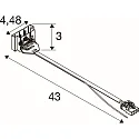 SLV plug-in connector RETRO CON 4P002 4-pole, white