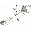 SLV plug-in connector RETRO CON 4P005 4-pole, white