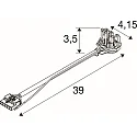 SLV Steckverbinder CON 6P101 für LED Lichtbandsystem RETRO, 6-polig, weiß