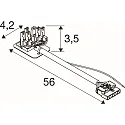 SLV Steckverbinder CON 6P104 für LED Lichtbandsystem RETRO, 6-polig, weiß