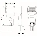 pole luminaire STREET A MICRO IP66, grey 