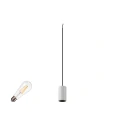 3-Phasen Pendelleuchte FITU PD 3PH SET STONE E27 ST64, Set inkl. Leuchtmittel, 7.5W 2700K, CRi>90, dimmbar, Klarglas