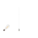 3-Phasen Pendelleuchte FITU PD 3PH SET E27 ST64, Set inkl. Leuchtmittel, 7.5W 2700K, CRi>90, dimmbar, Klarglas, 500cm Pendel