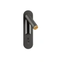 LED Wand-Einbauleuchte GRIP! S WL, 4.2W 2700K 190lm 29°, CRi>90, verstellbar, mit Dimm-Schalter + USB-C Port, schwarz / gold
