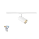 1-Phasen Schienenstrahler ASTO TUBE SMART SET 1PH GU10 TW, Set inkl. Zigbee Leuchtmittel (2x 4.7W TunableWhite 350lm 45°)