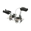Recessed spotlight NEW TRIA II GU10, alu brushed