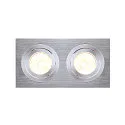 Recessed spotlight NEW TRIA II GU10, alu brushed
