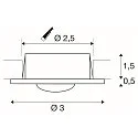 LED Recessed luminaire DEKLED LED warmwhite, LED warm white