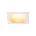 VERLUX, Einbauleuchte, LED, 3000K, mattweiß, 13,5x13,5 cm, 20W