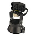 Deckeneinbauleuchte HORN GU10 Downlight, rund, max. 50W, Clipfedern, schwarz