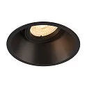 Einbauleuchte HORN-T GU10, 1xGU10, 230V, Clipfedern, schwarz