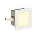 SLV Recessed luminaire FRAME BASIC LED, housing white, LED warmwhite