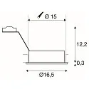 Einbaustrahler NEW TRIA I ES111 rund