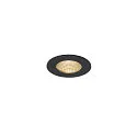 LED Ceiling recessed luminaire PATTA-I, round, 12W, COB LED, 38°, 3000K, IP65, incl. Driver, black